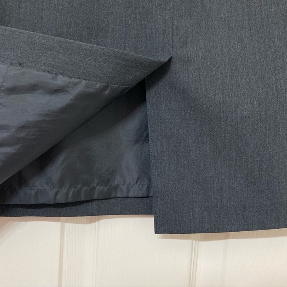 Liz Claiborne Career Gray Pencil Skirt 10 Business Casual Office Preppy Classic - Picture 5 of 8